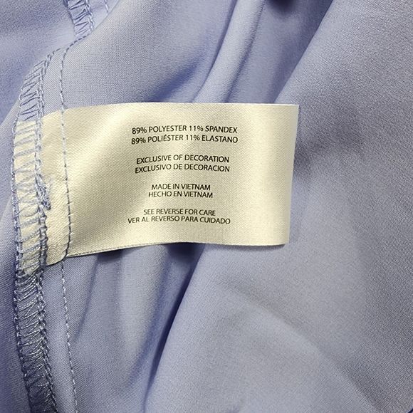 Eddie Bauer Active Dress Womens Medium Purple 4 Way Stretch Woven Zipper Pockets - Picture 12 of 12
